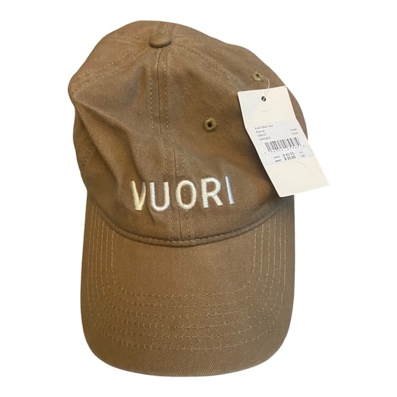 Vuori Embroidered Tan Logo Baseball Hat NEW - Picture 1 of 1